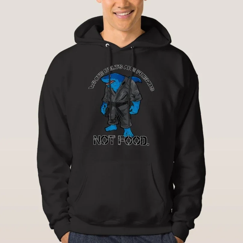 

Jiu Jitsu Martial Arts Shark Gym MMA Combat Training Pullover Hoodie New 100% Cotton Casual Mens Sweatshirts Fashion Streetwear