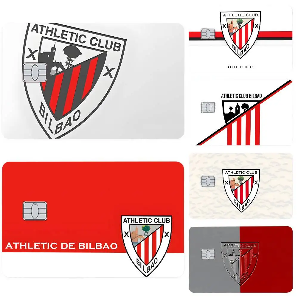Athletic-fc-Bilbao pegatinas de tarjetas 4 Uds HD mate PVC pegatina película cinta piel para tarjeta de crédito tarjeta de débito pegatina regalos