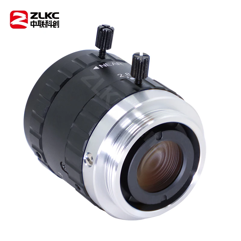 CCTV Lens 25mm Fixed Focus 2/3 Inch 5Megapixel C Mount Manual Iris F2.8 5MP Low Distortion for Machine Vision Camera Lens