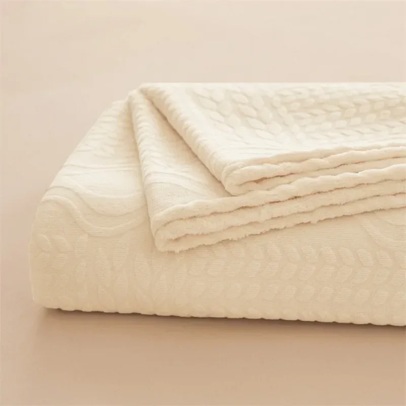 2024 new carved milk fleece Class A maternal and infant grade skin-friendly and environmentally friendly bed sheet kit