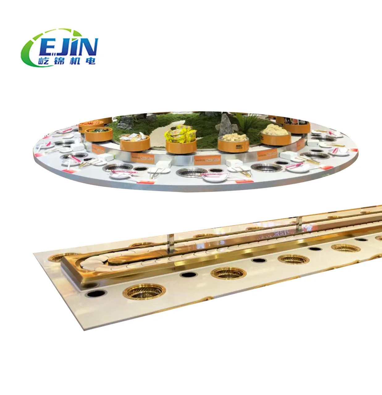 

Durable Stainless Steel Conveyor Belt for Hot Pot & Sushi Restaurants Low Maintenance & Long Life