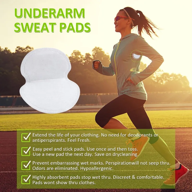 รักแร้ดูดซับเหงื่อ Patch ป้องกันเสื้อผ้าเปียกสติกเกอร์ใต้วงแขน Sweatproof กาว Pad เสื้อผ้าฝ้ายดูดซับสติกเกอร์