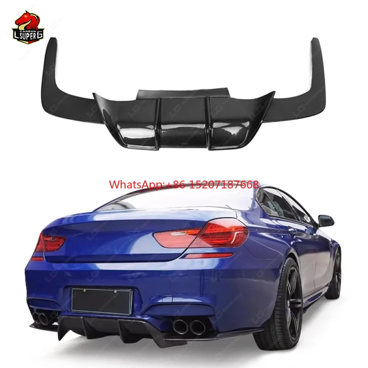 

Best Price!V Style carbon fiber Rare diffuser For BMW 6 Series M6 Rare diffuser body kit