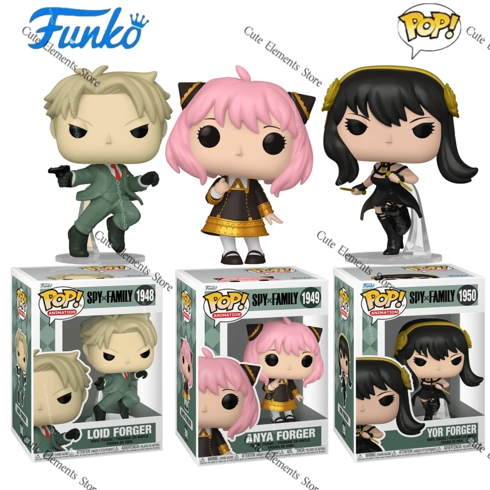 

Spy x Family Anime Figure Funko Anya Forger Yor Forger Loid Forger Vinyl Figure Pop! Limited Edition Figurine Collect Toy Gift