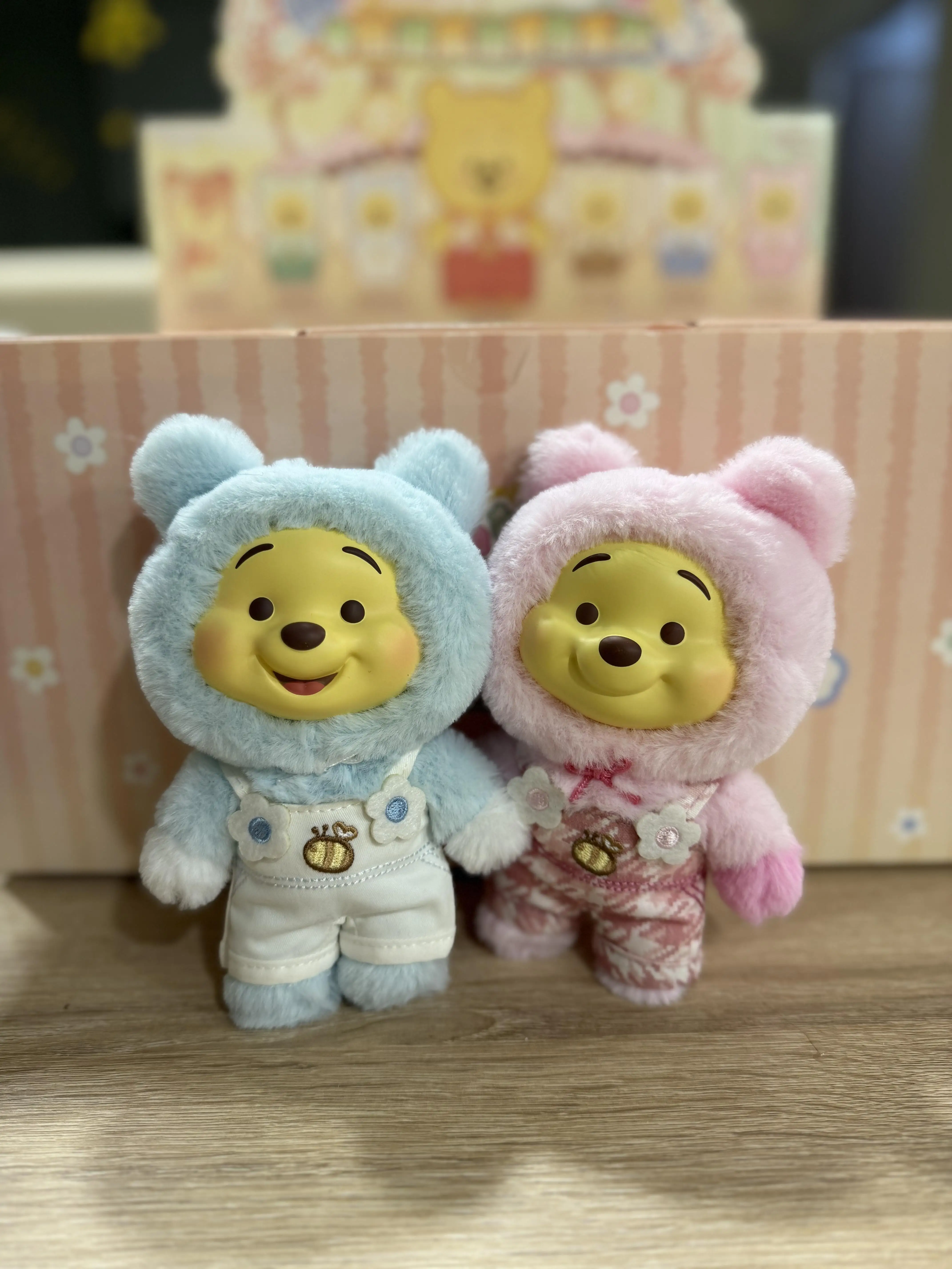 New Disney Winnie the Pooh Candy Series Blind Box Cute Vinyl Face Pendant Pupu Bear Doll Bag Pendant Holiday Gift