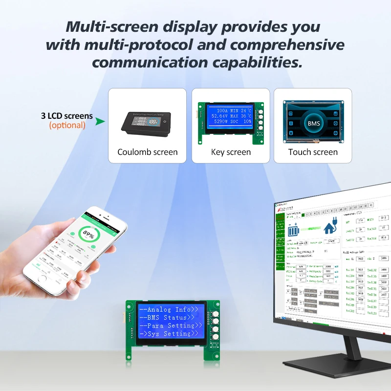 Imagem -03 - Pacote de Bateria Inteligente Tdt Bms Bateria Lifepo4 Suporte Bluetooth e Ios App 12v 24v 36v 60v 3s 4s 7s 8s 10s 17s 20a 30a 50a 60a