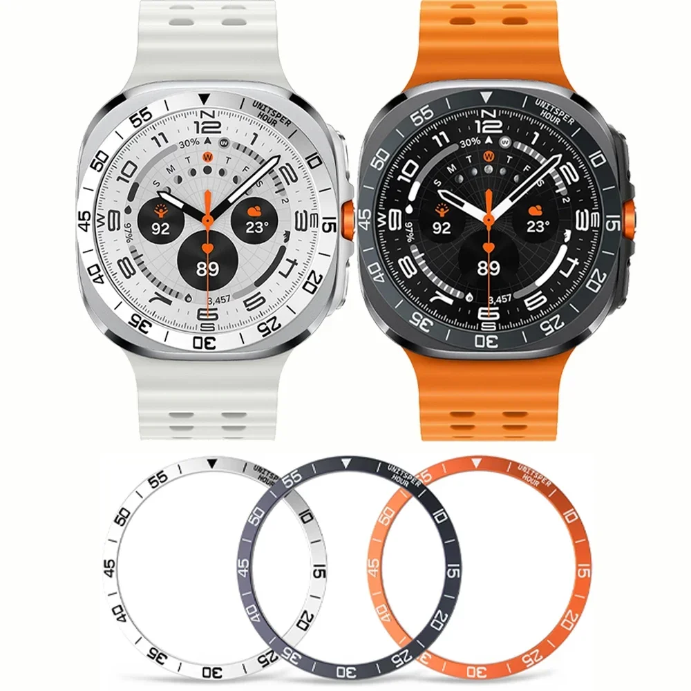 Metalen Cover Bezel Ring Case voor Samsung Galaxy Watch 7 Ultra 47 mm SmartWatch Protector Case Stalen frame Shell Bumper Accessoires