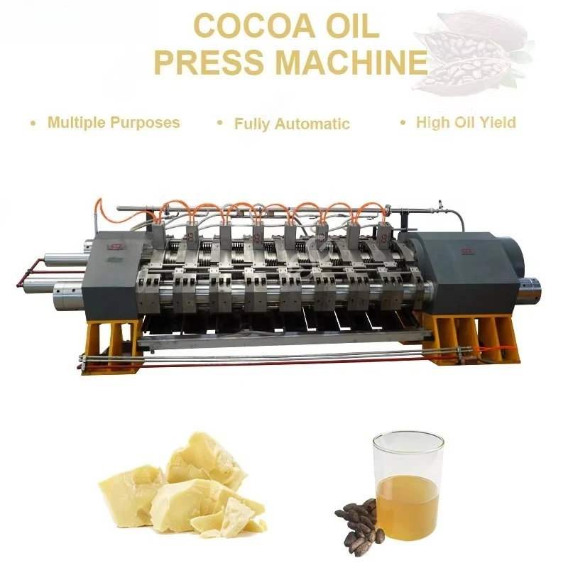 2026 Industrial Cacao Seed Butter Oil Extractor Pressure Filter Hydraulic Commercial Cocoa Oil Extraction Machine Customized