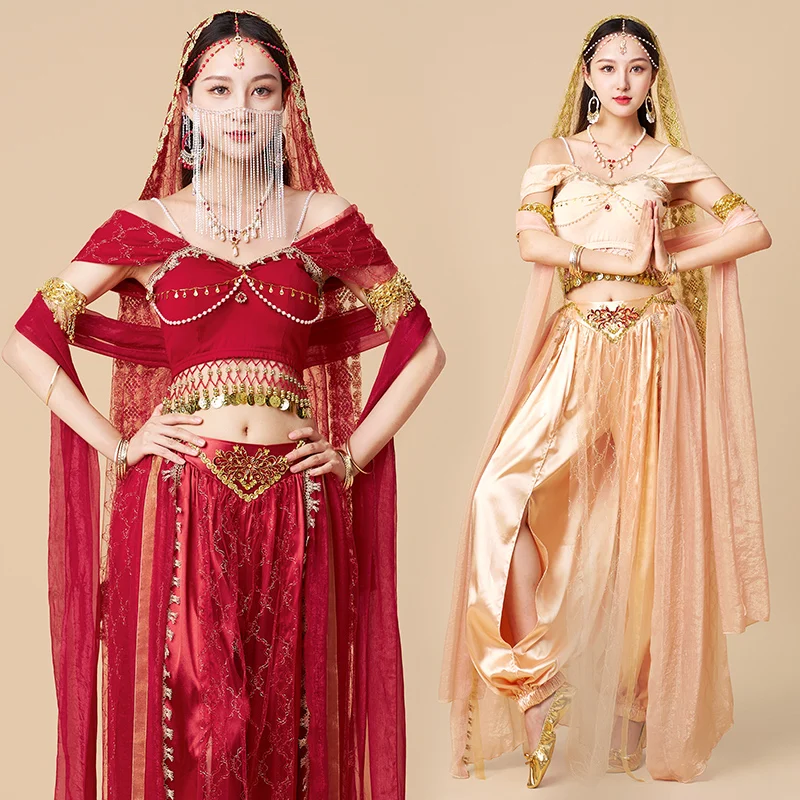 

New Faion Hanfu Dance Costume Ancient Chinese Princ Performer Outfit Dunhuang Flng ward Ethnic Sle Desert Princ