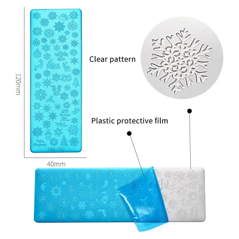 Stainless Steel Nail Stamping Plates Polish Transfer Stencils Flower Geometry Template Nail Art Decoration Nail Templates