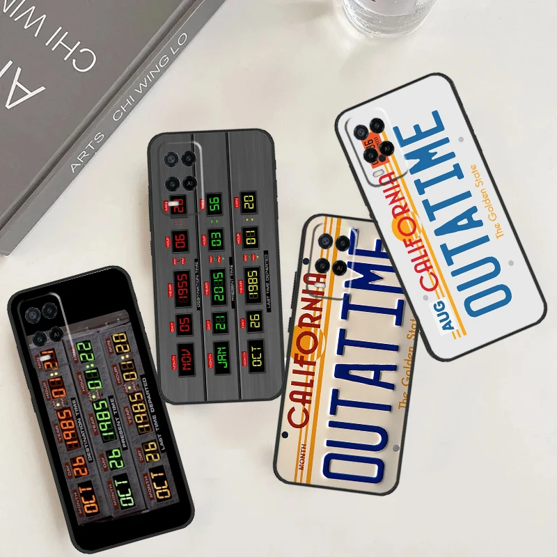 Back To The Future OUTATIME For OPPO A74 A54 A94 A78 A98 A58 A96 A76 A16 A5 A9 A53 A15 A52 A72 A17 A57 A77 A57S Case