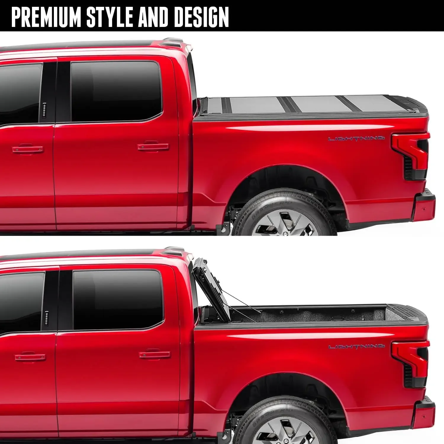 BAKFlip MX4 Hard Folding Truck Bed Tonneau Cover | 448701 | Fits 2020 - 2024 Jeep Gladiator 5' Bed