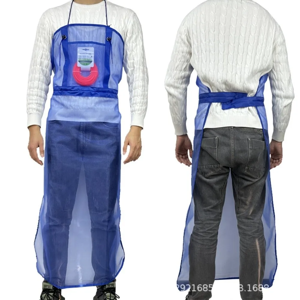 

With Pockets Mesh Lawn Mower Apron Breathable Mesh Lightweight Full Coverage Apron Safety Design Full Protection