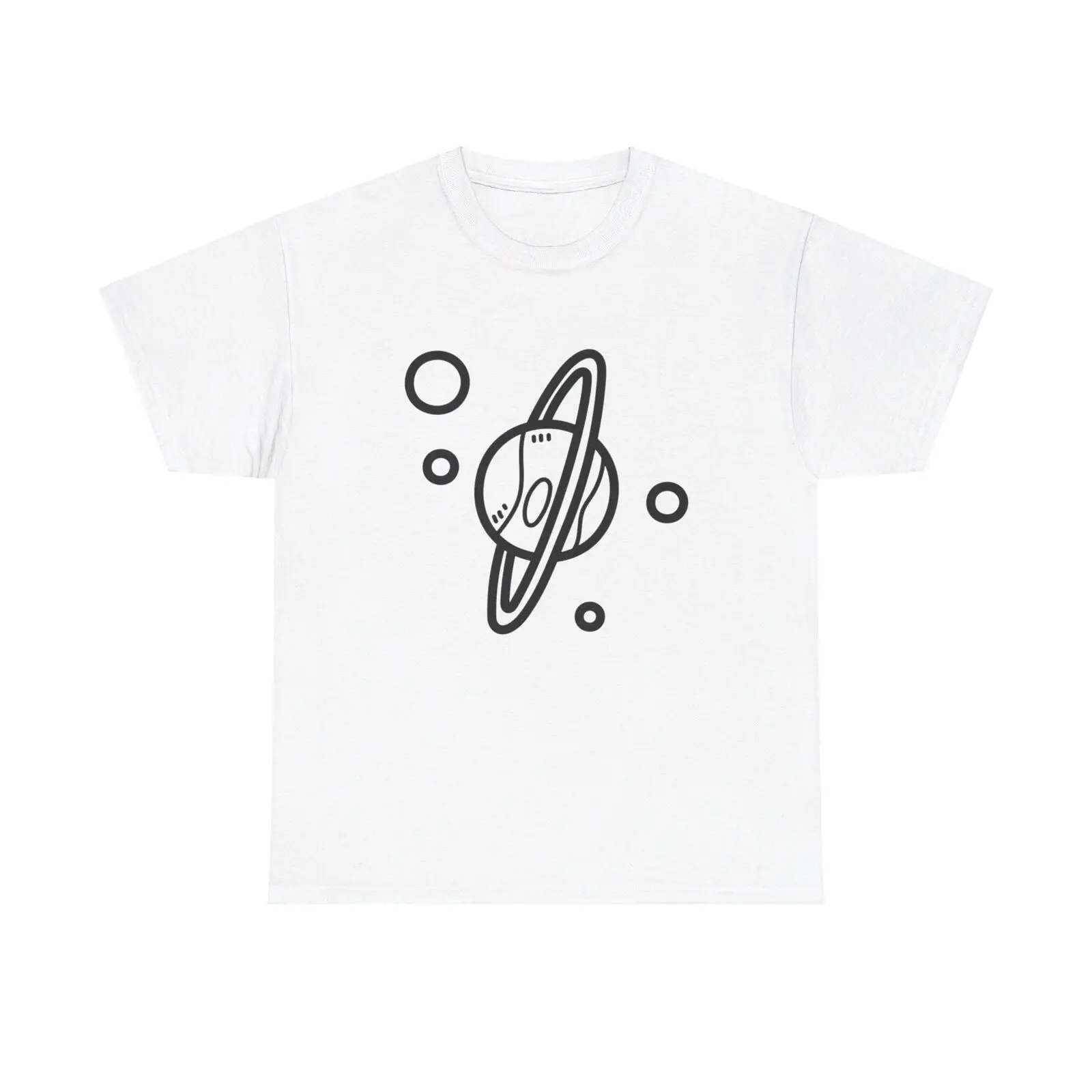 Space Planet Graphic T-Shirt - cute minimal astronomy space cosmic uranus saturn