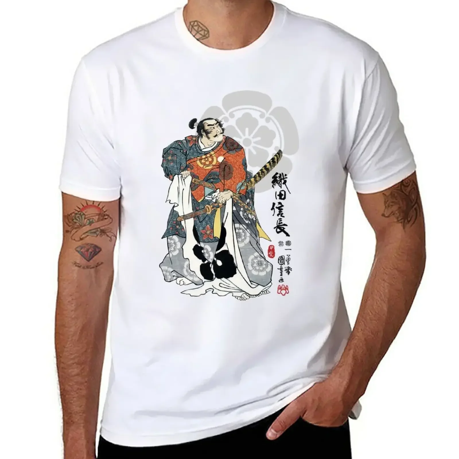 

Oda Nobunaga Ukiyo-e T-Shirt hippie clothes funnys mens t shirt graphic