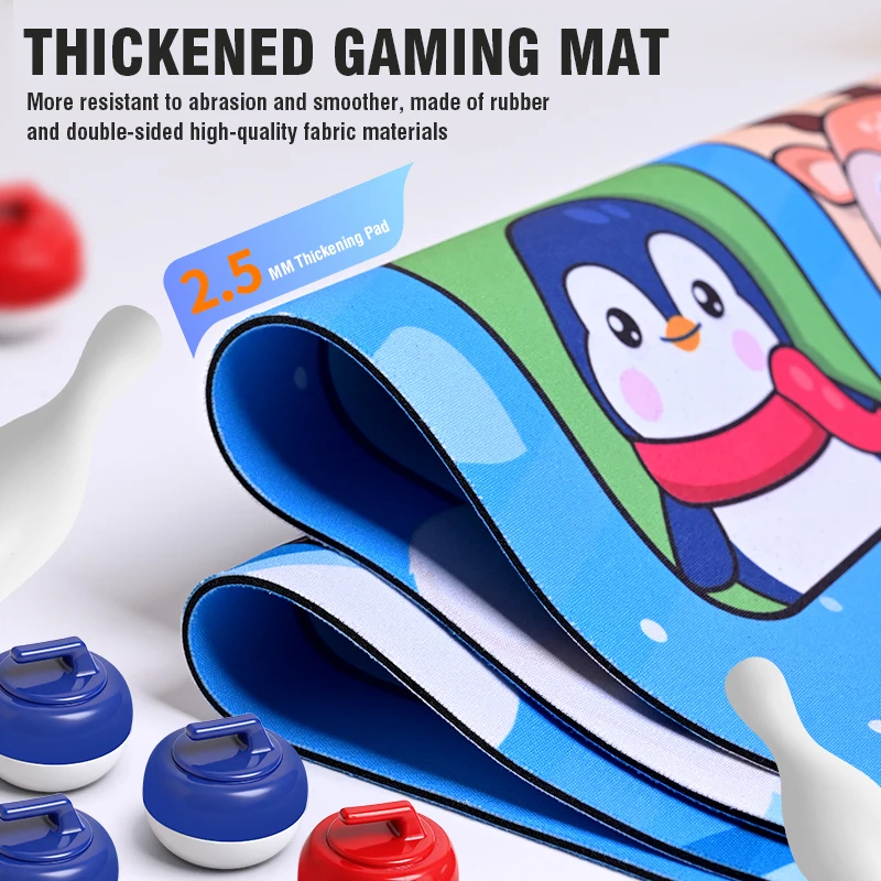 Giochi da tavolo per curling da tavolo per la famiglia Gioco interattivo per curling da bowling da tavolo Shuffleboard Gioco per lo sviluppo Giocattolo educativo