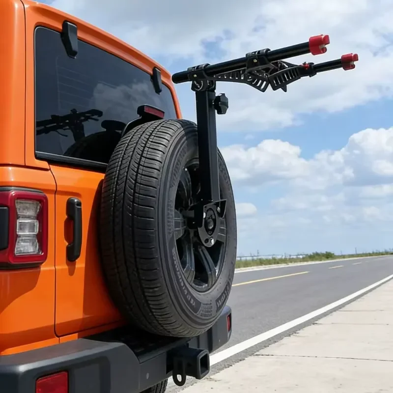 Spare Tire Mount Bike Rack Durable Rear Bicycle Carrier Off-road Vehicle Exterior Accessories