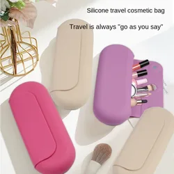 Makeup Bag Pouch Cosmetic Organizer Silicon Brush Makeup Pouch Makeup Storage Case