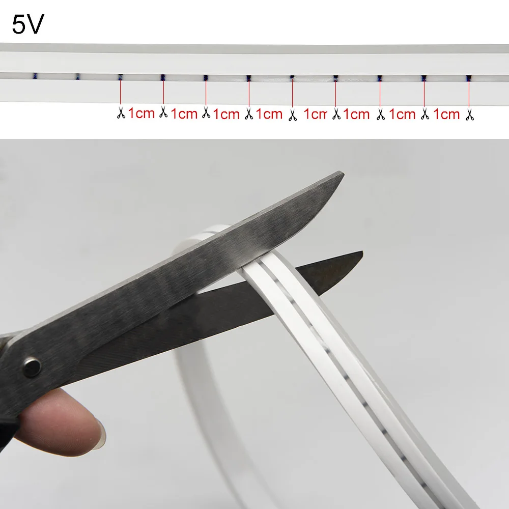 DC5V Neon Led Strip Light 2835 120Leds/M 6mm Narrow Rope Flex Tape Silicon Tube Bar Waterproof DIY Sign Red Green Blue Yellow