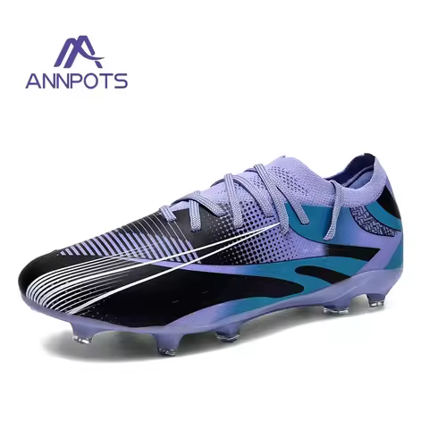 New Low Cut Football TF/FG Boots Men's Training Shoes Breathable Soccer Shoes for Practical Use and Club Matches Cross-Border