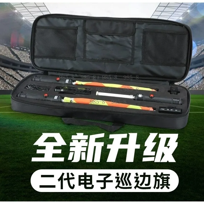 Sports Football Electronic Referee Whistle with Signal Flags, Official Training Referee Command Gear