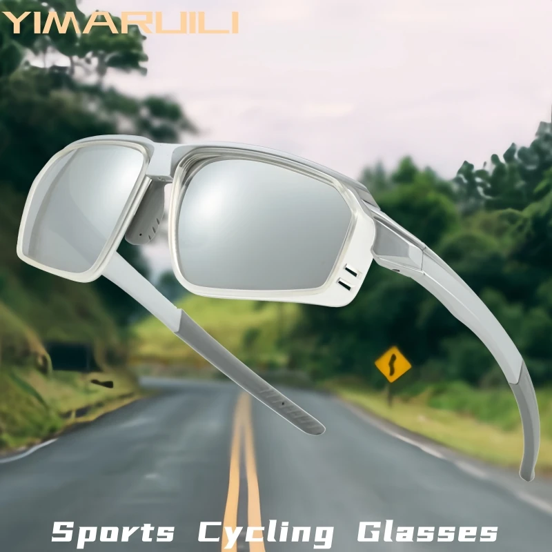 

YIMARUILI Men and Women UV400 Sports Cycling Glasses Windproof Sunshade Outdoor Mountaineering Optical Prescription Eyeglasses