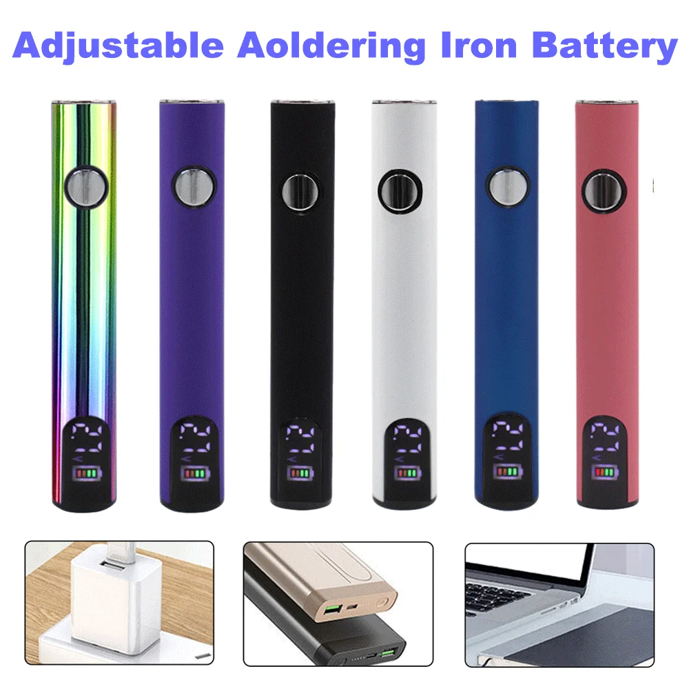 Digital 510 Electric Soldering Iron Battery 400MAH Preheating Battery Three Level Pressure Adjustment Battery Pole With Charge