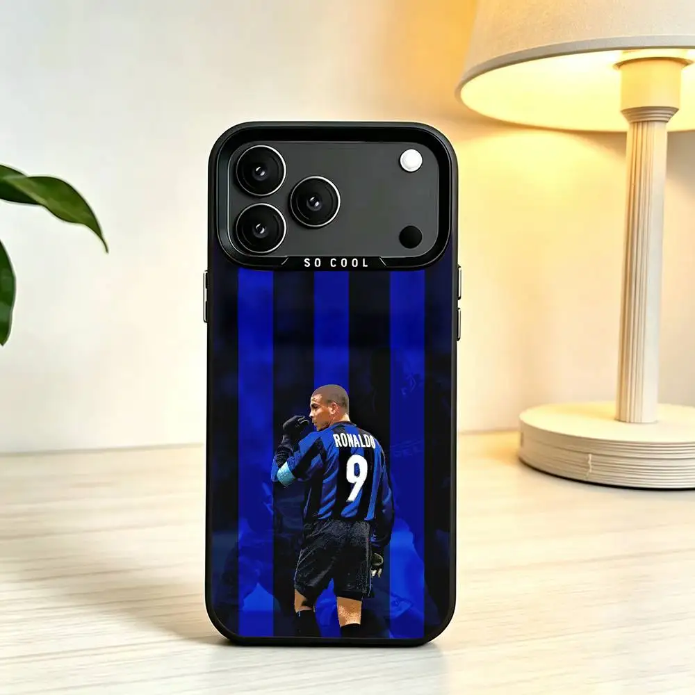 R-Ronaldo Nazario Phenomenon R9 Inner Silver Plating Basic Cover For iPhone 18,12,13,14,15,16,17 Plus,Pro Max,XS