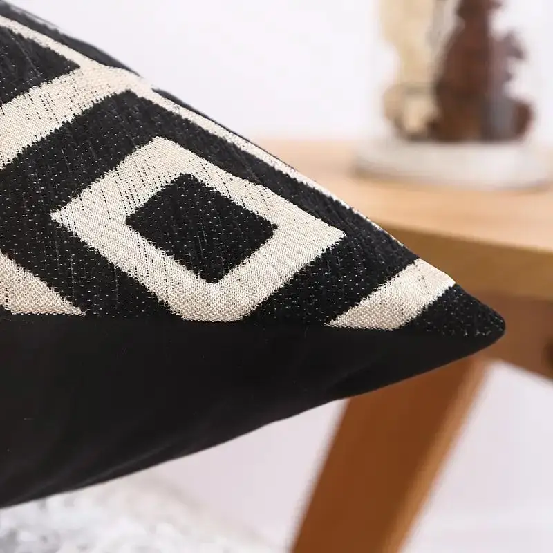 1 PC Chenille Jacquard Throw Pillowcases Diamond Pattern Home Decor, Room Decor, Bedroom Decor, Living Room Decor, Sofa Decor