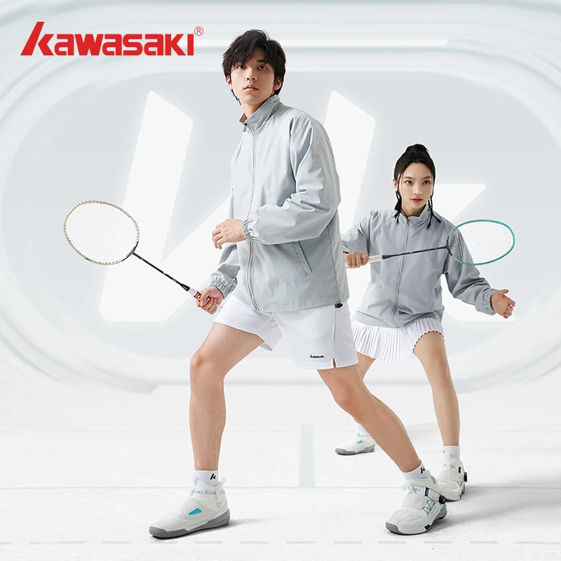 Kawasaki badminton sapatos pés largos favor a3311 tênis masculino feminino respirável durável esportes tênis masculino