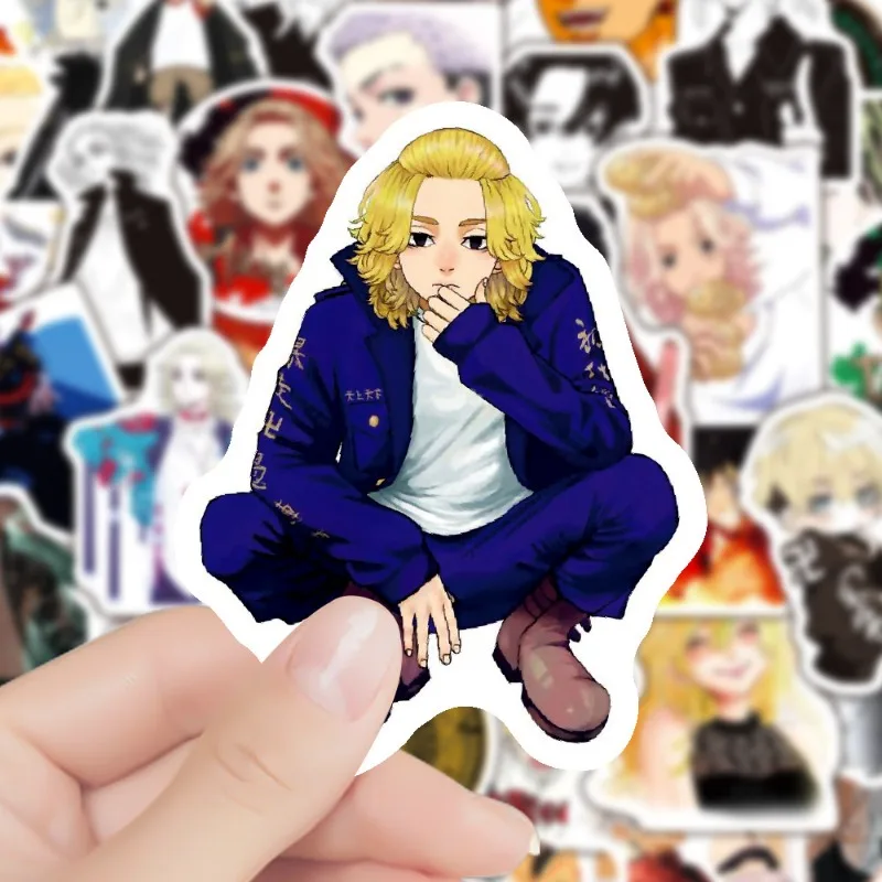 50/30/10PCS Hanagaki Takemichi Tachibana Hinata Mikey Draken Mucho Popular Anime Waterproof Suitcase Notebook Water Cup Stickers