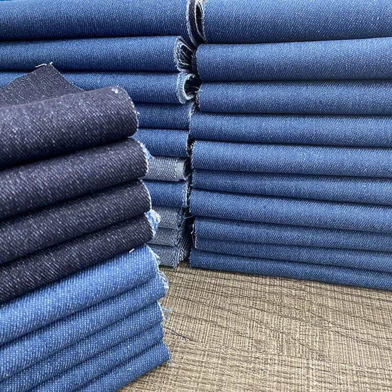 4 Pieces of 50*50 Cm Denim Fabric, with a Vintage Washed Finish, Suitable for DIY Bag Patches, Sewing, Embroidery Backing