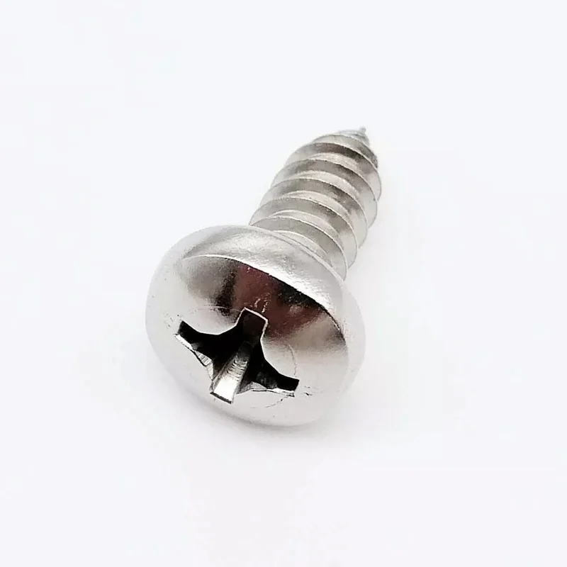 Cross Phillips Pan Round Head Self Tapping Screw A2-70 304 Stainless Steel M4.2 M5 M6 M8 Wood Screws Length 10mm-100mm