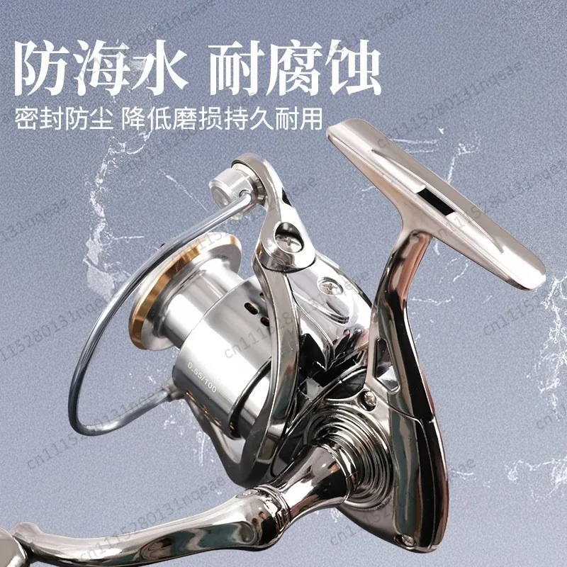 Spinning Wheel All-metal Shallow Line Cup Oblique Mouth Luya Fishing Wheel Small Golf II Generation All-metal Spinning Wheel