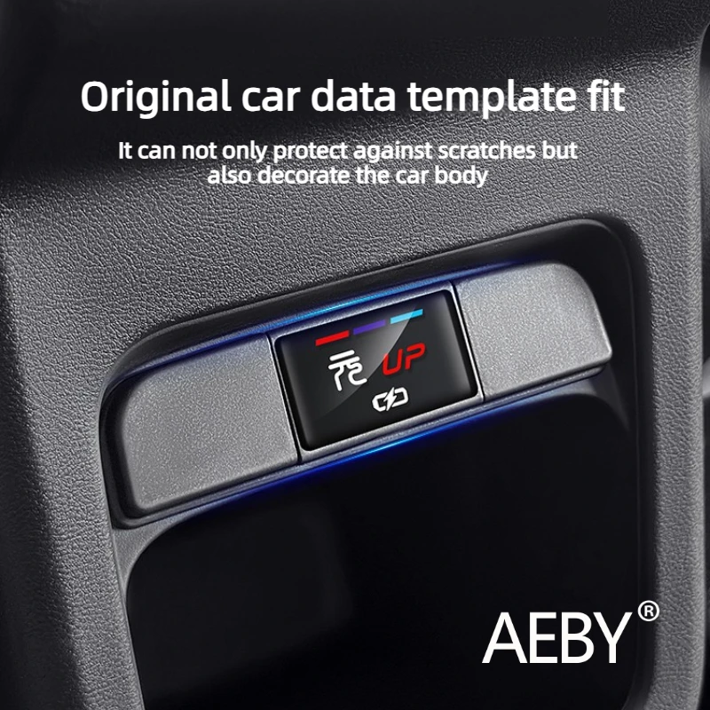 AEBY ل BYD Atto 2 2024-2025 المقعد الخلفي منفذ USB غطاء غبار واقي ، شاحن سيارة ميناء التوصيل غطاء عازل الملحقات #2