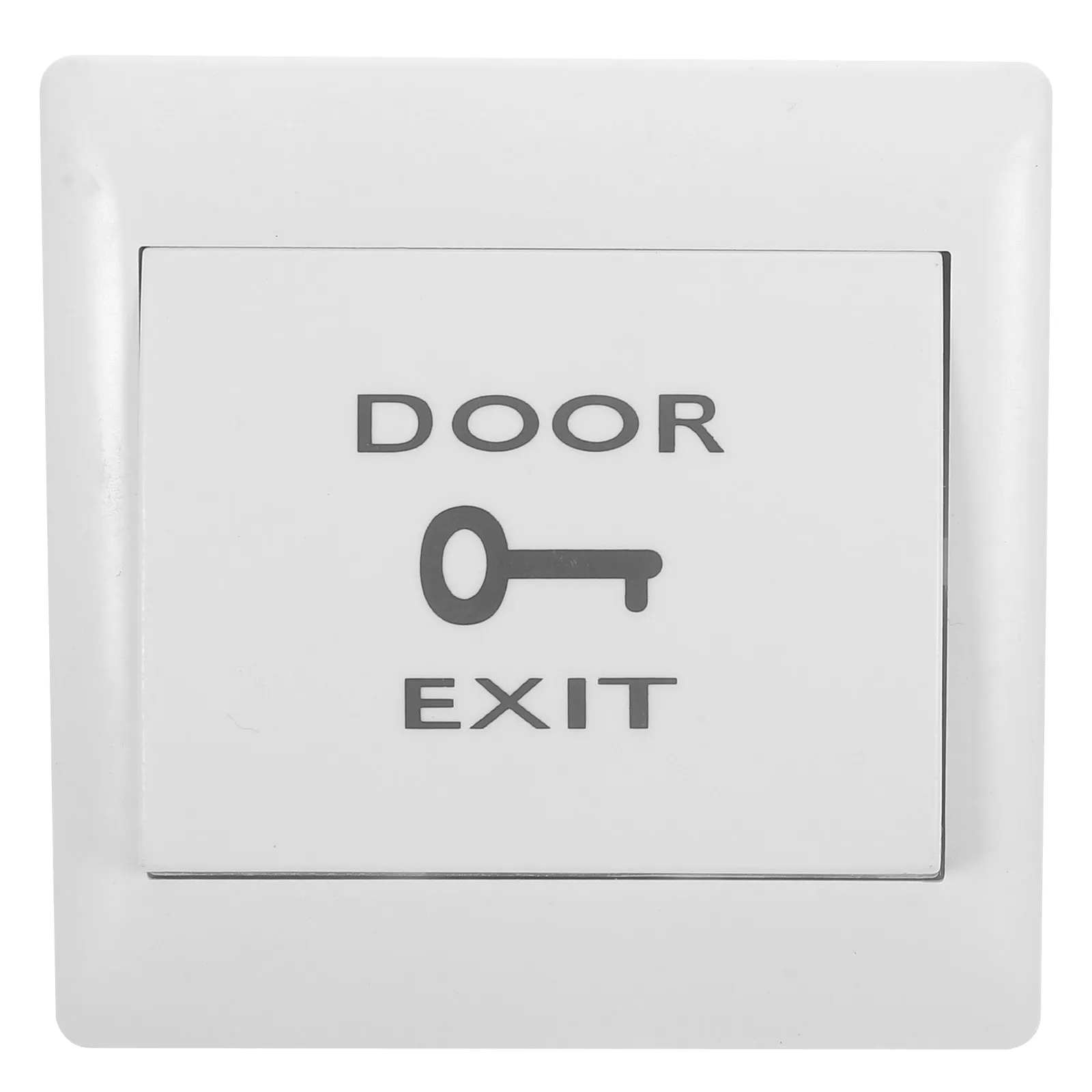 

Door Access Control Push Exit Button Switch White Panel Hard Plastic Fireproof Shell Dc 36V 3A 86x86mm Mechanical Life 500000