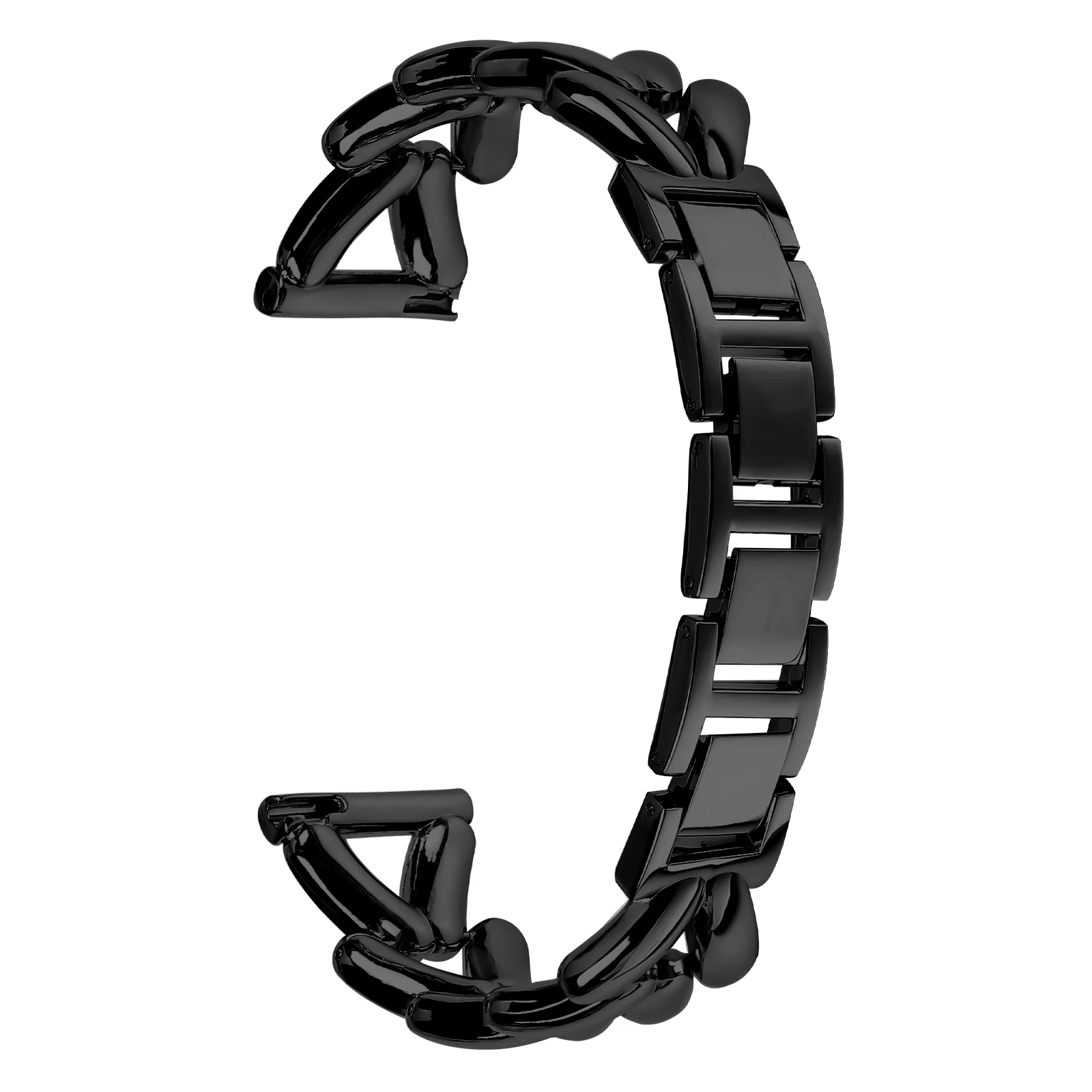 

Zinc Alloy Watch Band for Garmin D2 Air X10 / Garmin Bounce Twisted Metal Watch Strap Replacement - Black