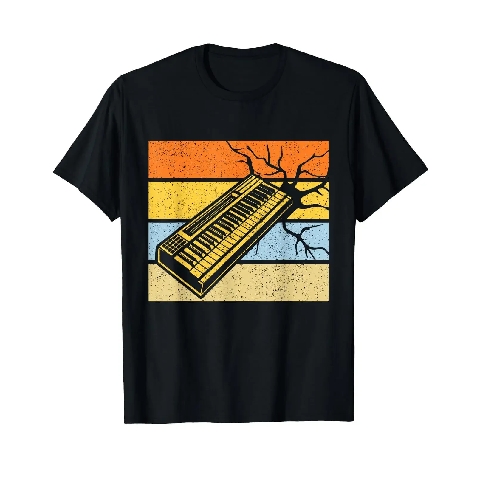 Keyboard Player T Shirt black S vintage Washed Unisex Comfortable fashion Casual Top For Everyday Wear designer clothes Stylish