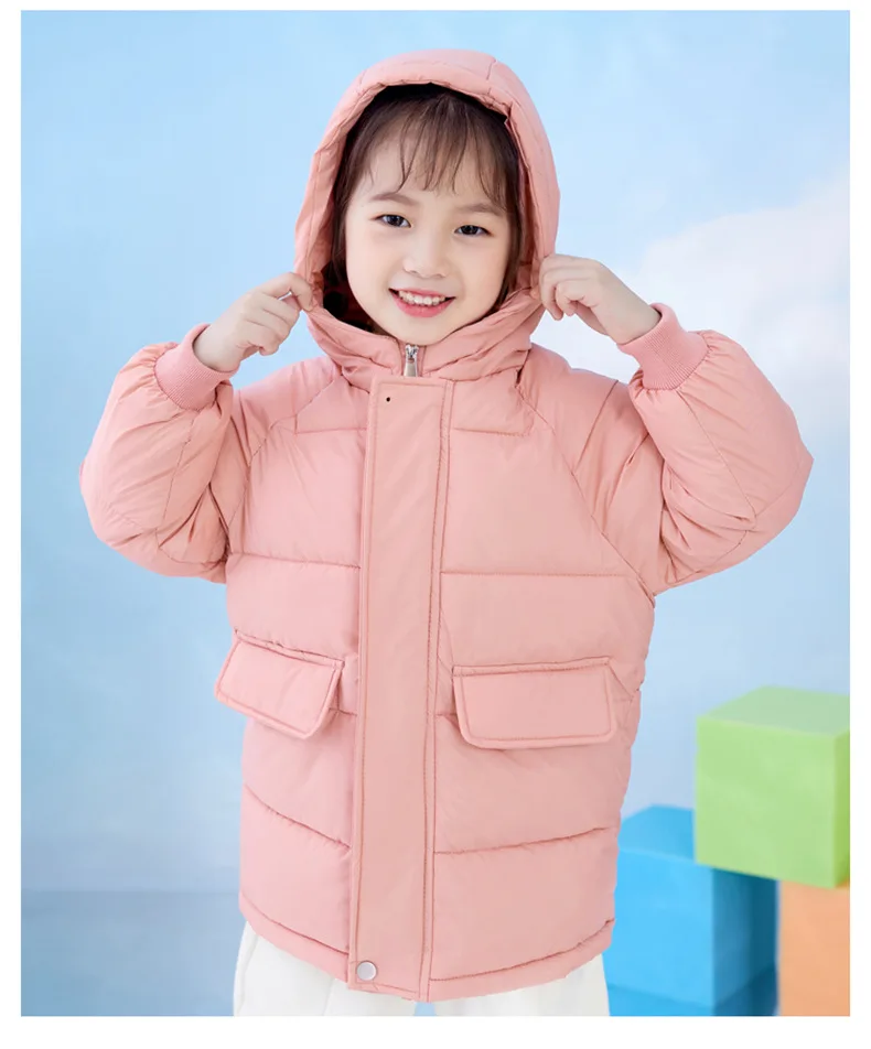 Mid - Length Hooded Kids Puffer Jacket, 2026 New Winter Warm Winter Coat for 3 To 6 7 9 11 Years Boys & Girls, Casual Outerwear