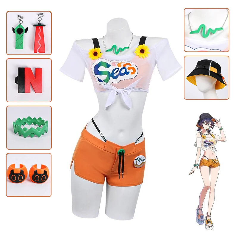 

ANIMECC S-2XL Belle косплей купальник игра Zenless Zone Zero косплей купальники летние купальники праздничный наряд для женщин