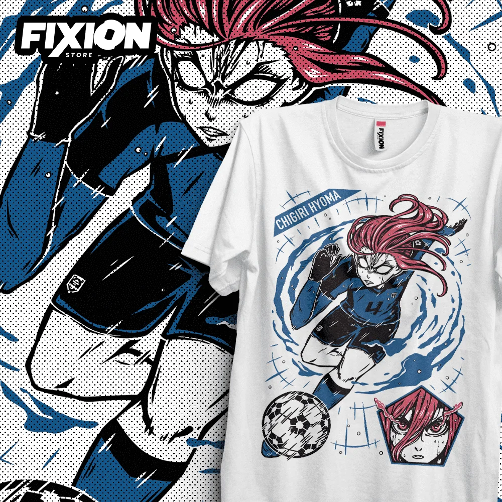 Manga T-shirt Blue Lock Chigiri (negra) Anime Tee