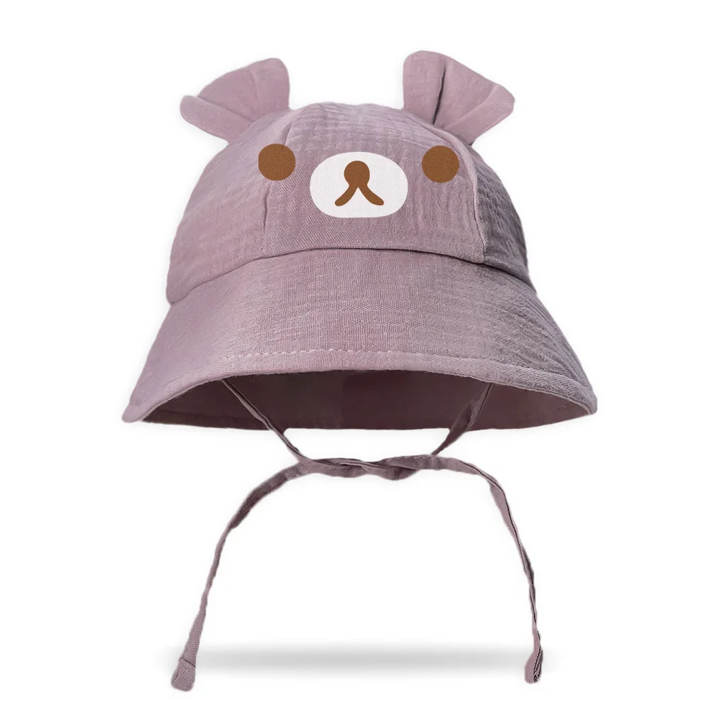 

Adorable Bear-Themed Kids' Fisherman Hat & Baby Sunshade Cap|baby sunhat