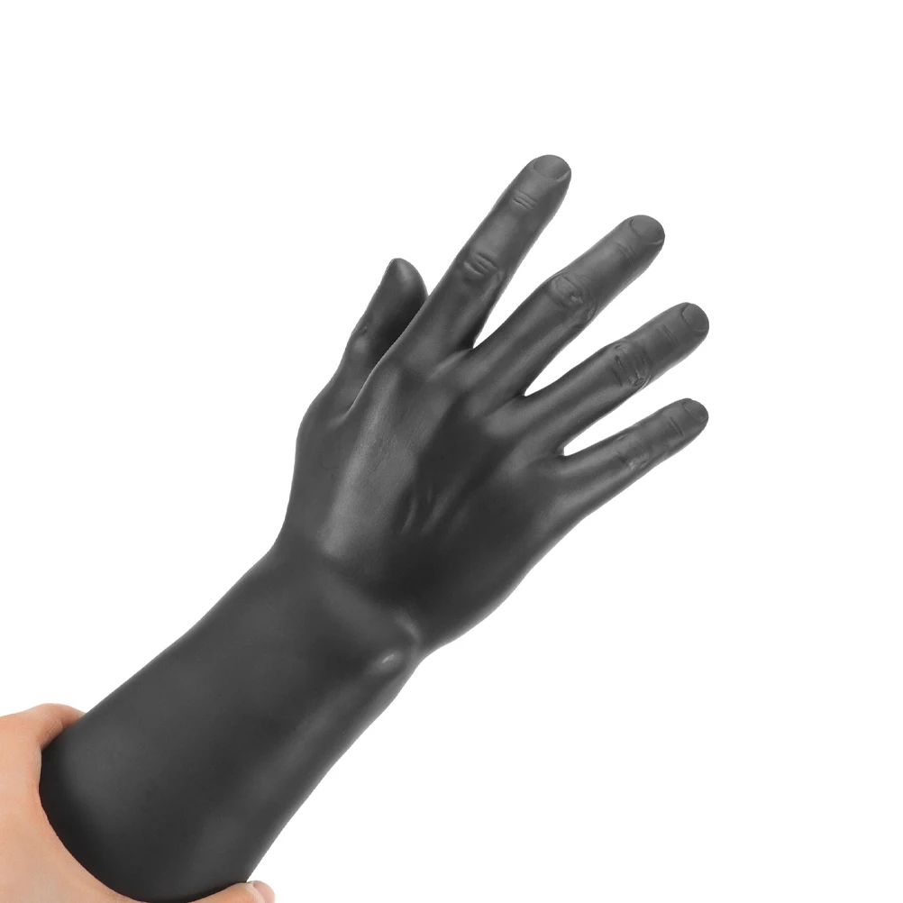 

2pcs Hand Display Props Male Mannequin Hand Realistic Jewelry Holder Ring Watch Showcase Lightweight Room Decor Accessory