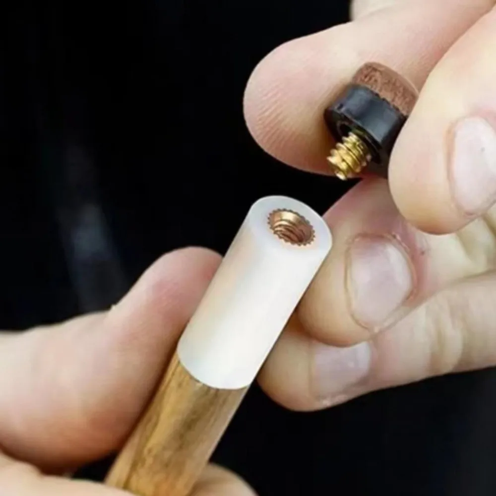 

10mm Snooker Pool Cue Tip White Ferrules Durable Tips Billiards Rod Stick Tip Screw-On Pool Cue Tip Replacement