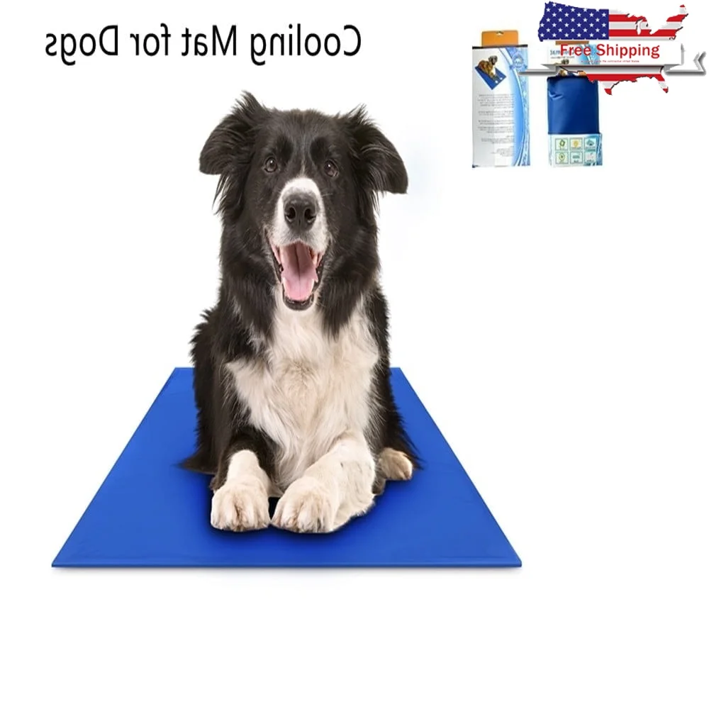 

Summer Cooling Mat Dogs Cats,Cooling Pad,Breathable Pet Crate Pad Portable Pet Cooling Mat 19.5"X15.6")