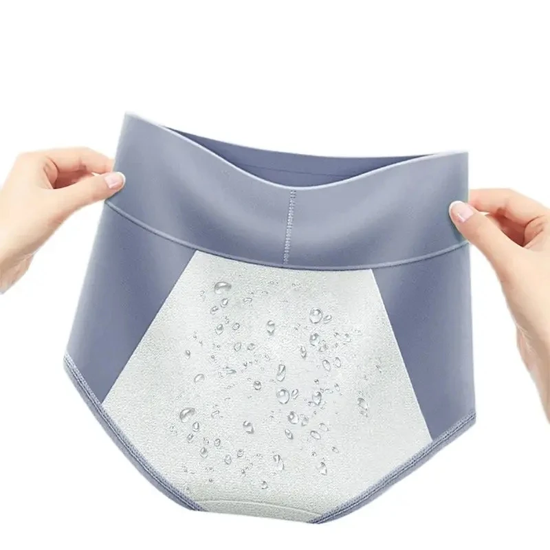 High Waist Menstrual Panties Women Widen Leak Proof Period Pants Physiological Underwear Cotton Plus Size L-3XL Female Briefs