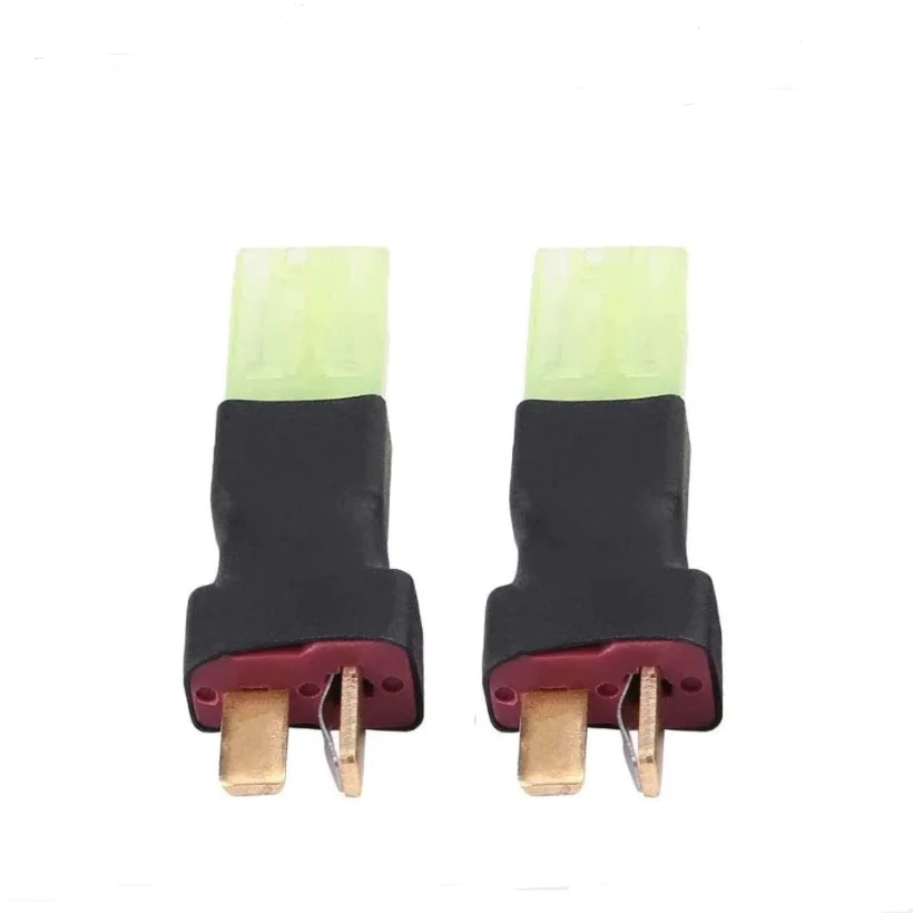 2 Pcs Deans T Plug Style to Tamiya MPX Mini Tamiya Female Male Adapter Wireless Connector Plug for RC FPV Drone Car Lipo Battery