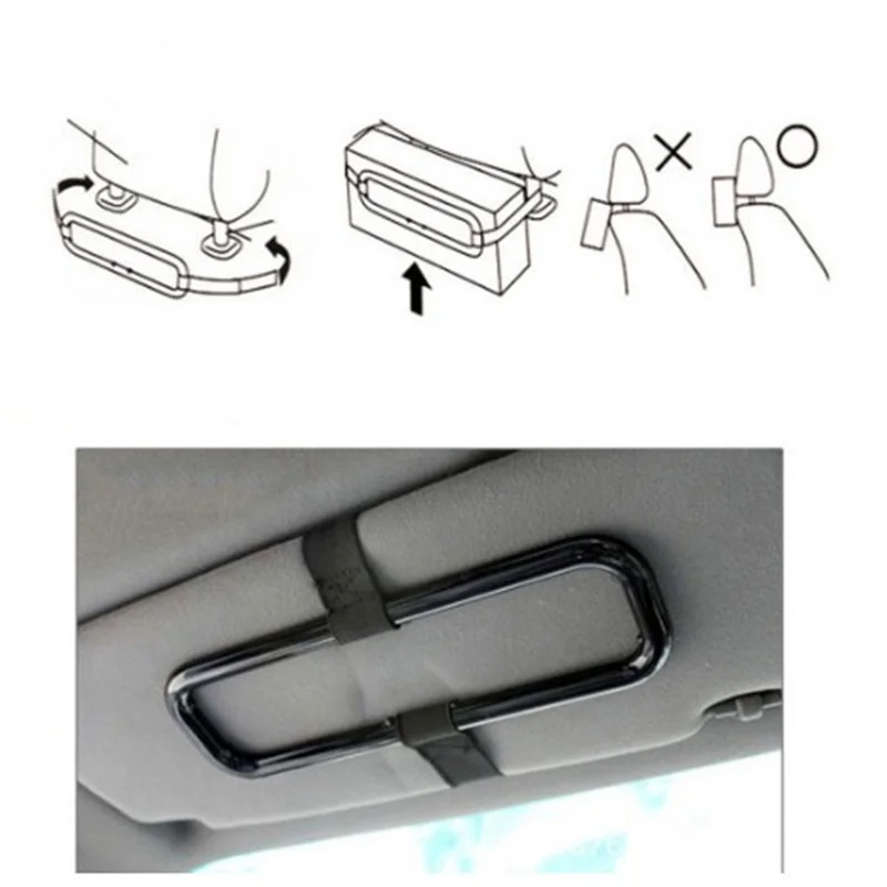 1Pc Car Visor Tissue Box Strap Clip Hanging Holder Seat Back Storage Organizer Interior Fixing Supplies