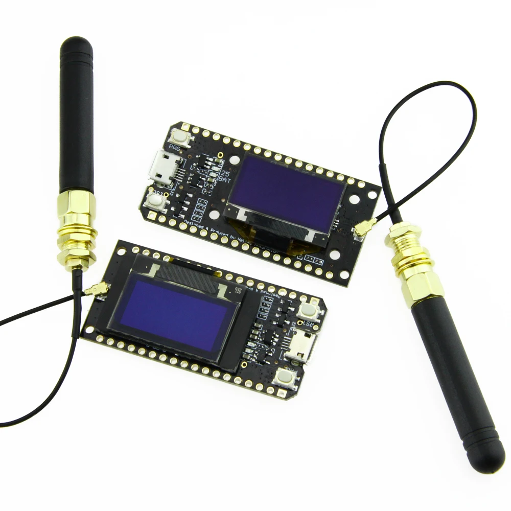 

2pcs is suitable for LORA32 868/915Mhz ESP32 LoRa OLED 0.96 inch blue screen bluetooth WIFI development board with cable