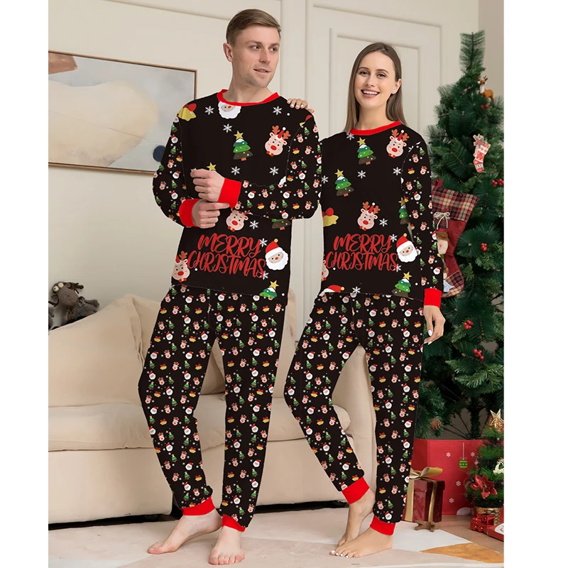 2025 Family Matching Christmas Pajamas Clothes Set Father Mother And Daughter Son Kids Matching Outfit Baby Girl Rompers Pyjamas